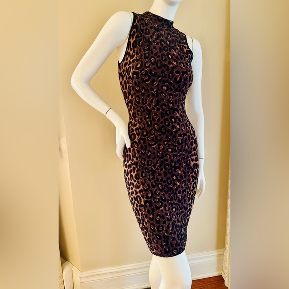 Milly
Animal print, Textured Cheetah Sleeveless Fitted Dress Size S - Picture 3 of 12